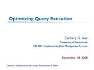 Optimizing Query Execution