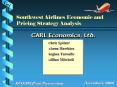 Southwest Airlines Economic and Pricing Strategy Analysis PowerPoint PPT Presentation