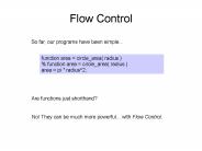 Flow Control