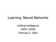 Learning: Neural Networks