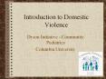 Introduction to Domestic Violence PowerPoint PPT Presentation