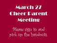 March 27 Cheer Parent Meeting PowerPoint PPT Presentation
