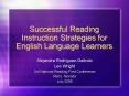 Successful Reading Instruction Strategies for English Language Learners PowerPoint PPT Presentation