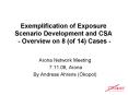 Exemplification of Exposure Scenario Development and CSA Overview on 8 of 14 Cases PowerPoint PPT Presentation