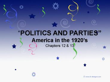 The U'S' in the 1920s