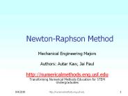 Newton-Raphson Method