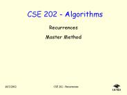 CSE 202 - Algorithms