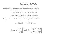 Systems of ODEs