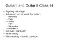 Guitar I and Guitar II Class 14 PowerPoint PPT Presentation