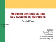 Modeling continuous-time sub-systems in Metropolis