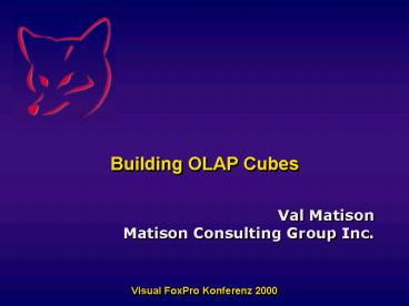 Building OLAP Cubes