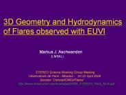 3D Geometry and Hydrodynamics