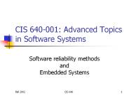 CIS%20640-001:%20Advanced%20Topics%20in%20Software%20Systems
