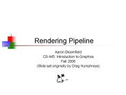 Rendering Pipeline