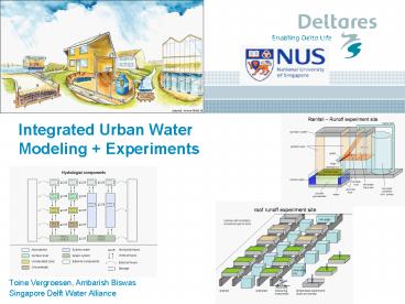 Integrated Urban Water Modeling Experiments