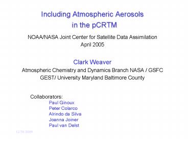 Including Atmospheric Aerosols in the pCRTM