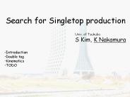 Search for Singletop production