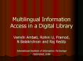 Multilingual Information Access in a Digital Library PowerPoint PPT Presentation