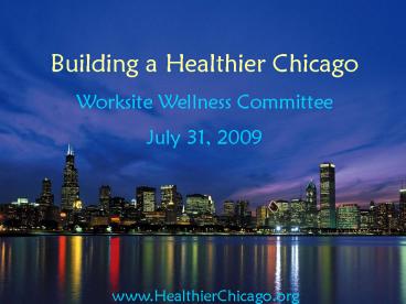 Building a Healthier Chicago BHC