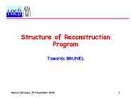 Structure of Reconstruction Program