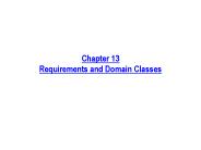 Chapter 13 Requirements and Domain Classes