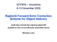 RaptorG Forward Error Correction Scheme for Object Delivery PowerPoint PPT Presentation