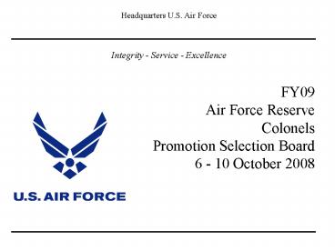 Headquarters U'S' Air Force