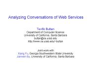 Analyzing Conversations of Web Services