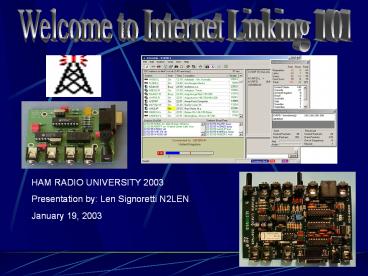 Welcome to Internet Linking 101