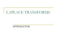 LAPLACE TRANSFORMS