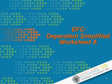 Dependent Simplified Worksheet A