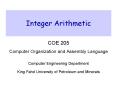 Integer Arithmetic PowerPoint PPT Presentation