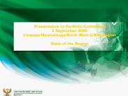 Presentation to Portfolio Committee