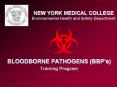 NEW YORK MEDICAL COLLEGE Environmental Health and Safety Department PowerPoint PPT Presentation