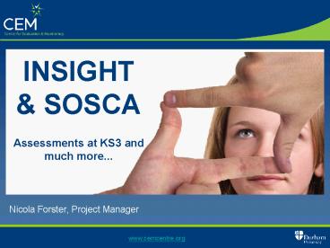 Nicola Forster, Project Manager