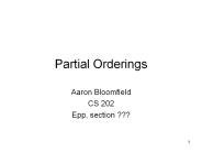 Partial Orderings