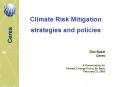 Climate Risk Mitigation strategies and policies PowerPoint PPT Presentation