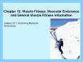 Chapter 12: Muscle Fitness: Muscular Endurance and General Muscle Fitness Information PowerPoint PPT Presentation