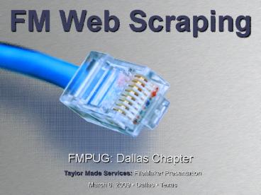 FM Web Scraping