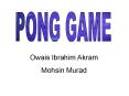 pong game PowerPoint PPT Presentation