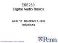 ESE250: Digital Audio Basics PowerPoint PPT Presentation