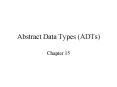 Abstract Data Types (ADTs) PowerPoint PPT Presentation