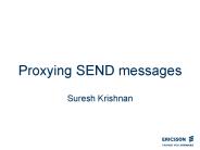 Proxying SEND messages