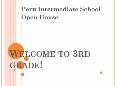 PPT – Welcome to 3rd grade PowerPoint presentation | free to view - id ...