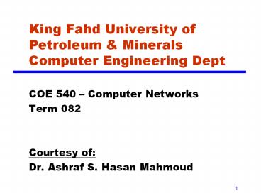 King Fahd University of Petroleum