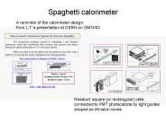 Spaghetti calorimeter