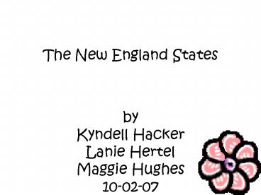 The New England States