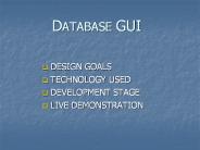 DATABASE GUI