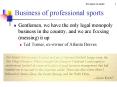 Business of professional sports PowerPoint PPT Presentation