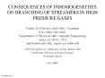 CONSEQUENCES OF INHOMOGENEITIES ON BRANCHING OF STREAMERS IN HIGH PRESSURE GASES PowerPoint PPT Presentation